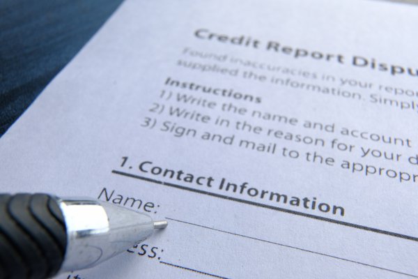 form credit report contact information pen credit monitoring
